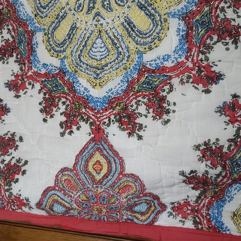 Pottery Barn ADINA Medallions Quilted Euro Pillow Sham